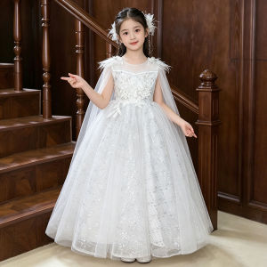 Dinielephant | Beautiful Princess Style Girls Dress White