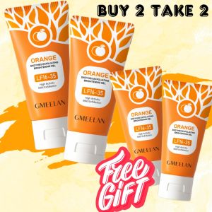 Buy 2 Take 2 100g Gmeelan Orange Exfoliating Whitening & Brightening Gel Facial Scrub Cleanser