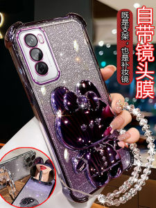 New Arrival Opporeno12 Phone Case Pjv110 Good-looking Cute Female Opreno12pro Bracket with Mirror Pjw110 Four-Corner Drop-Resistant Ren012pr0 All-Inclusive Lens Rano12 Soft Shell