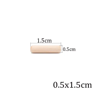 100/50pcs Wooden Dowel Pins Round Fluted Dowel Rods Set for Cabinet Drawer Furniture Repair Wood Craft Joinery Pegs
