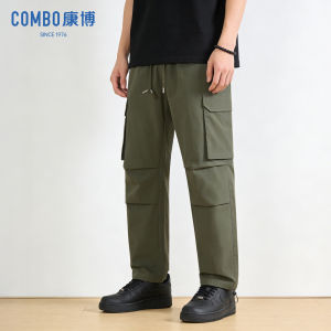 Summer New Wide Straight Leg Multi Pocketed 3D Cutting Casual Pants