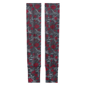 Fashionable Mesh Sleeve Covers Womens Protective Print Slimming Arm Covers Spring Season Nylon Material Floral Patterns