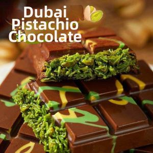 Dubai Flavored Pistachio Filled Dark Chocolate