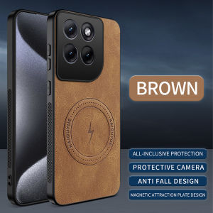 Ốp Điện Thoại Từ Tính Bằng Da Cổ Điển Sang Trọng Cho Motorola 70 60 60s 60Pro 60Fusion - Vỏ Chống Trầy Xước