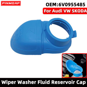 PINMOAP Windshield Washer Reservoir Cover 6V0955485 00009670 Suitable For VW SKODA Audi Car Water Bottle Cover Replacement