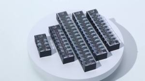 Versatile Dual Row Barrier Screw Terminal Block Wire Connector 15A 600V For TB Series 3 4 5 6 8 10 12 15 Positions Ways