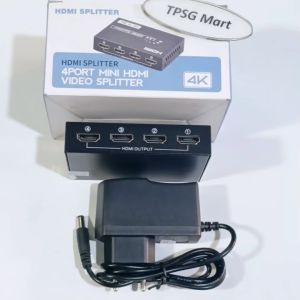 Bộ chia HDMI 1 ra 4 (HDMI Splitter) / 1 Input ra 4 Output HDMI (Model: SM4K104)