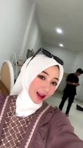 Sella Dress Crinkle Airflow Mix Brokat Kekinian / Gamis Crinkle Dewasa Kondangan / Gamis Lebaran