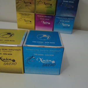 Kem xuân saieho mụn thâm dưỡng trắng da trà xanh sữa non 18g