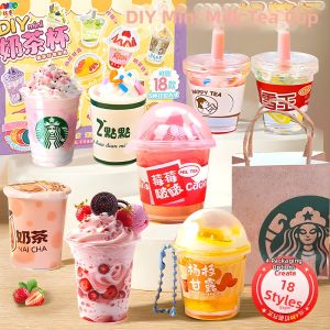 FUMENGLAN | DIY Creative Miniature Toy Milk Tea Cup Kit