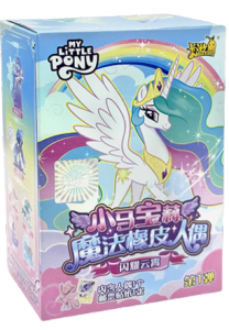 My Little Pony Blind Box Magic Rubber Doll Cartoon Creative Eraser Sparkling Space Princess Doll Girl Play House Toy Gifts