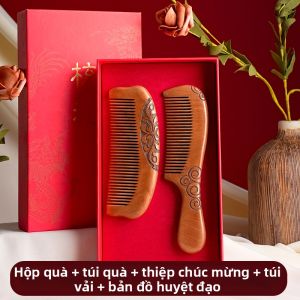 HUOFENG | Cái lược gỗ đào làm quà tặng
