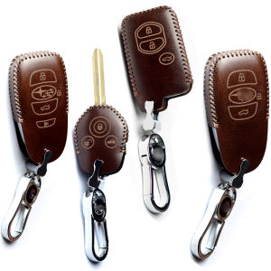 Car Key Cover For Toyota Camry Crown VIOS Yaris Corolla altis Innova 2/3/4 Buttons Folding Auto Insert Remote leather key Case