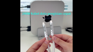 TUTI Kabel Data Aromaterapi 240W 1.2M Fast Charging Cable Tipe cto Tipe c Kabel Data Mobil