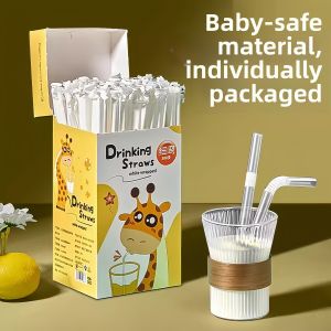 NAIFUNA | Food Grade Plastic Wide Straws for Pregnant Women and Children