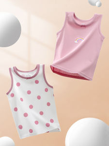 Girls Pure Cotton Vest Inner Wear Children Summer Baby Belly Protection Underwear Little Girl Inner Wear Strap Vest
