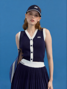 AO | Color Blocking Versatile Tennis Knit Vest 2026 Spring/Summer