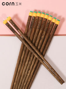 Bộ 2 Đôi Thìa Gỗ Không Sơn Cho Trẻ Em Hình Cánh Tay Vịt Và Ngô Thiết Kế Hoạt Hình Dễ Thương Bộ Đồ Ăn Gia Đình