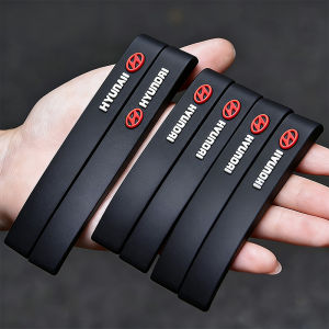 Hyundai | 6Pcs Car Anticollision Rubber Strip Door Anti Scratch Stickers For Hyundai IONIQ Sonata Elantra Grandeur i20 i10 SantaFe i30