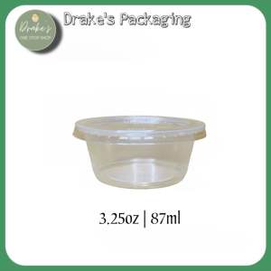 Transparent Sauce Cup 100pcs Per Pack 0.75oz | 1oz | 1.5oz | 2oz | 3.25oz | 4oz By Drakespackaging