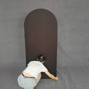 Wedding Arch Cover Round High Elasticity Arch Backdrop Cover Ceremony Banquet Decoration Solid Color