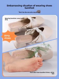 MONLEYTA | Antibacterial Deodorant Disposable Shoe Inserts Mens Womens Barefoot Summer Breathable Wood Pulp Absorbent No-Sock Essential