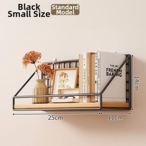 Dorm Wall Shelf Non-drilling One-panel Wooden Organizer