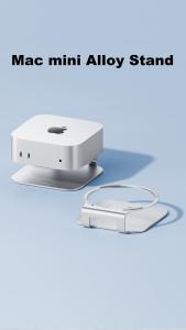 Hagibis Desktop Stand for Mac mini M4/M4 Pro Storage Holder Aluminum Dock Heat Dissipation Bracket Cooling Mount Accessories