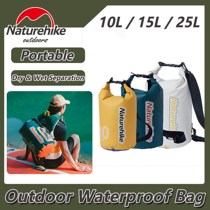 Naturehike Outdoor Waterproof Bag 10L 15L 25L Backpack Dry Waterproof