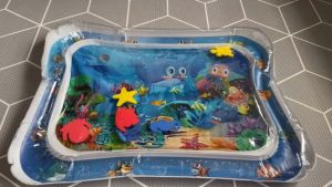 Baby Water Play Mat Inflatable Activity Center Promoting Baby Motor and Sensory Development Baby Slapped