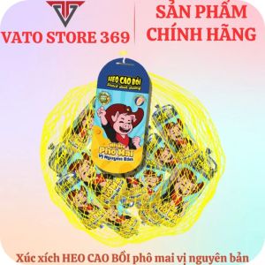 Xúc xích HEO CAO BỒI nhân phô mai vị nguyên bản cây 32g