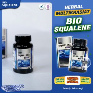 Bio Squalene Softgel Minyak Ikan untuk Anak dan Orang Dewasa - 30 Softgel Untuk Memelihara Kesehatan