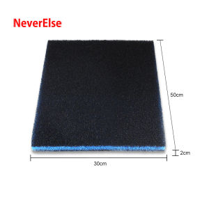 2cm thickness Aquarium Filter Sponge 3D Biochemical Cotton 50x11x2cm Black Blue three-dimensional Filter Pump accessories fishtank water filter foam Aquarium bio sponge filter for Pump Filter Box Fishtank internal filter UV biology