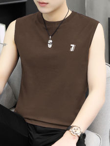 WANTELU | Letter Printed Sport Cotton Vest
