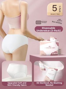 NIGESI | Sterile Cotton High-Waist Large Size Disposable Panties for Women