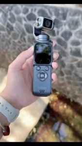 4K Vlog Action Camera 330° Face Tracking 18x Zoom 2400mAh Battery Gimbal Stabilizer 1.72 Inch Touch Screen WiFi Sports Cam