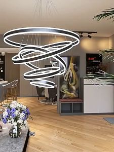 Duplex villa loft large pendant light modern simple light luxury loft apartment loft floor long living room light