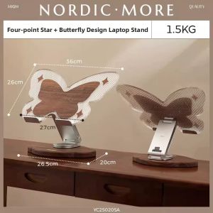 NORDIC MORE | Adjustable 360 Degree Rotation Cooling Laptop Stand