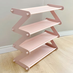 Dopamine Multi-layer Shoe Rack Simple Assembly Doorway Narrow Storage Cabinet Non-woven Fabric Organizer Stainless Steel