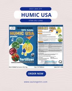 HUMIC USA Hoa Kỳ Dạng Viên 1kg Giải độc phèn hữu cơ chống stress cho cây trồng.