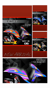 Striping/Stiker Variasi Motor Fino 125 Classic Look MFF 1 PREMIUM