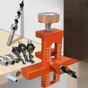 2 in 1 Cabinet Door Installation Positioner 6/8/10mm Rebounder Punched Mounting Jig Wardrobe Cabinet Door Panel Installation