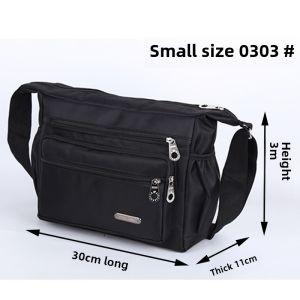 Large Capacity Oxford Cloth Mens Crossbody Bag Business Travel Bag Multi-Layer Single Shoulder Bag Backpack for Men