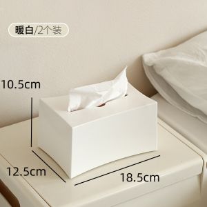 กล่องกระดาษทิชชูสไตล์โรงแรมหรูหรา ฤดูใบไม้ผลิ โหลดกล่องใส่ทิชชูโฮมเดสก์ท็อปออแกไนเซอร์กล่องเก็บความรู้สึกระดับไฮเอนด์