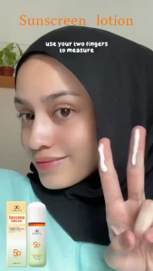 LYDIMOON Sunscreen Lotion SPF50+ PA+++ 40g | Moisturizing & Whitening Face Body Sunscreen | Lightweight Non Greasy No White Cast | Waterproof Sweatproof Daily Use | Broad Spectrum UVA UVB Protection