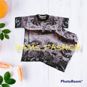 SETELAN KAOS PANTAI ANAK size S M L XL XXL/ setelan kaos anak laki" dan perempuan