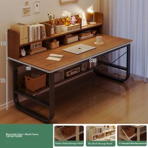 Desk with Bookshelf Study Writing