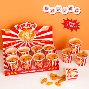 การ์ตูน สมจริงมินิปีกไก่รูปร่างไก่ทอดชุดยางลบครอบครัวถังสร้างสรรค์ นักเรียน รางวัลยาง