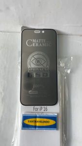 HIGH QUALITY KACA PELINDUNG TEMPERED GLASS IPHONE 16 PRIVACY GELAP SCREEN PROTECTOR PELINDUNG
