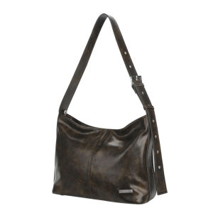 กระเป๋าสะพายข้างทรงสี่เหลี่ยมจัตุรัสแบบหนัง PU ความจุขนาดกลาง กระเป๋าสะพายข้างแบบหนัง PU กระเป๋าสะพายข้างแบบสะพายข้าง